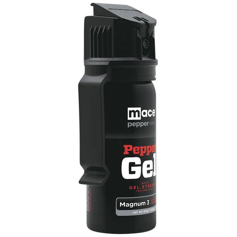 Mace® Magnum 3 Flip Top Pepper Gel – 20 Ft Range, 10% OC, High-Capacity Personal Defense Gel with UV Dye & Belt Clip