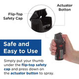 Mace® Magnum 3 Flip Top Pepper Gel – 20 Ft Range, 10% OC, High-Capacity Personal Defense Gel with UV Dye & Belt Clip