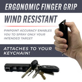 Streetwise Self-Defense Keychain Pepper Gel and Stun Gun Combo