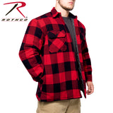 Rothco Mens Red Buffalo Quilted Lined Flannel Jacket