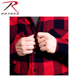 Rothco Mens Red Buffalo Quilted Lined Flannel Jacket