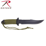 Rothco 7 Inch Paracord Knife with Fire Starter