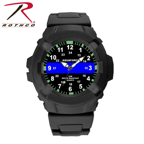 Aquaforce Thin Blue Line Police Watch