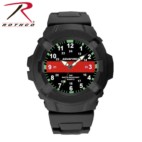 Aquaforce Thin Red Line Watch