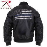 Rothco Thin Blue Line Flag MA-1 Flight Jacket