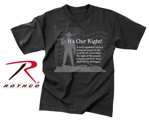 Rothco Vintage ''It's Our Right'' Second Amendment T-Shirt