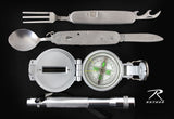 Rothco Camping Gift Set - Chow Set - Compass & Flashlight