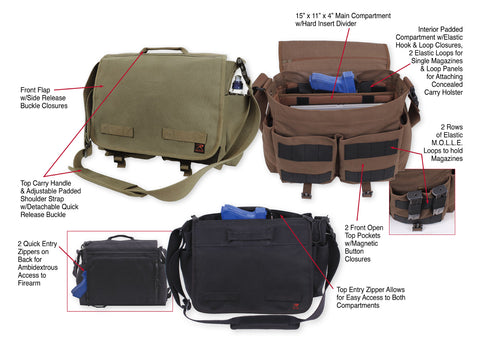 Rothco Concealed Carry Messenger Bag