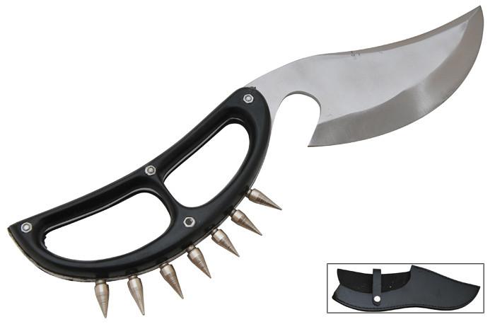 Cobra Extreme Spiked Dagger Knife With Leather Case - tacticalgearplus