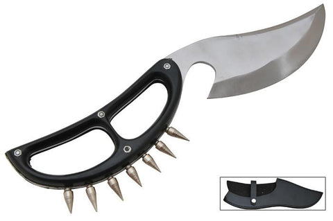 Cobra Extreme Spiked Dagger Knife With Leather Case