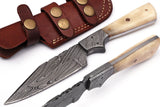 Full Tang Real Damascus Steel Hunting Knife with Sheath