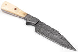 Full Tang Real Damascus Steel Hunting Knife with Sheath