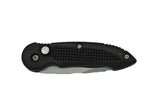 Elitedge 2 in Blade Push Button Knife with Plastic Case and Belt Clip