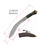 Gurkha Kukri Service Machete Knife (Brown/Black)