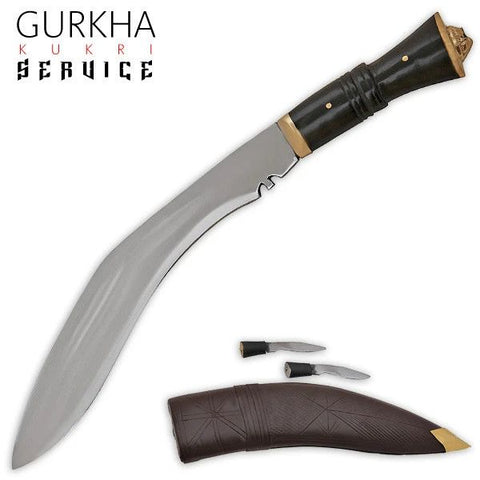 Gurkha Kukri Service Machete Knife (Brown/Black)