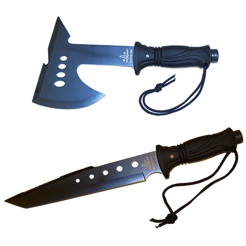 Renegade Tactical Steel Deep Woods Survivor Axe & Knife