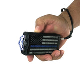 Police Force Thin Blue Line Stun Gun and Flashlight