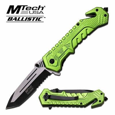 MTech USA MT A867 GREEN SPRING ASSISTED KNIFE